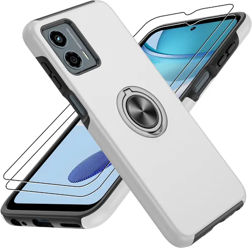 Vista 20 de Gritup - Funda para Galaxy A05S con protector de pantalla HD×2, funda protectora para teléfono a prueba de golpes con soporte magnético de anillo