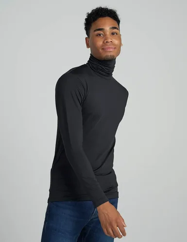 Vista 4 de LAPASA Mens Thermal Turtleneck Underwear Top Fleece Long Sleeve Shirt Base Layer Undershirt Lightweight Midweight M122M124
