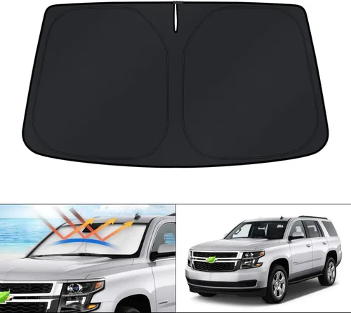 Vista 64 de KUST Parasol para parabrisas para BMW X1 F48 2016, 2017, 2018, 2019, 2020, 2021, 2022, accesorios de ajuste personalizado, parasol plegable