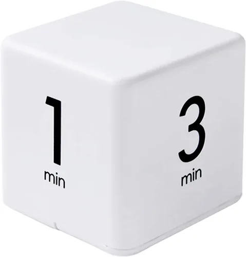 Vista 8 de Feilifan Temporizador de cubo, temporizador de estudio de enfoque para niños, temporizador de trabajo de cocina, bloque de tiempo, cubo de gravedad