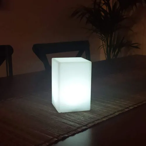 Vista 8 de Mr.Go Lámpara de ambiente LED regulable de 6 pulgadas para niños y adultos, 16 colores RGB, 8 niveles de atenuación, 4 efectos de iluminación