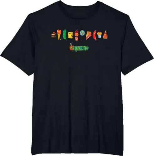Vista 12 de Camiseta infantil The Very Hungry Caterpillar Feast Negro