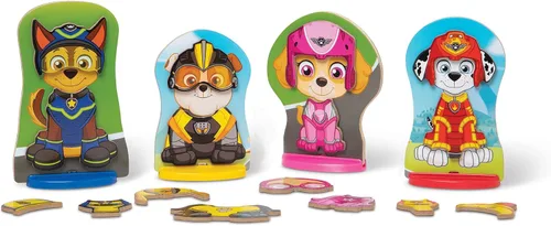Vista 4 de Melissa & Doug Juego de actividades magnéticas de madera de Paw Patrol