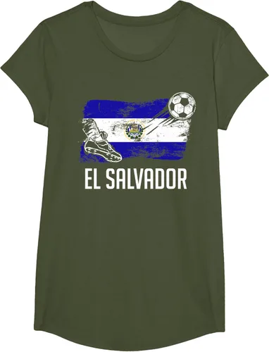 Vista 92 de Camiseta salvadoreña con bandera de fútbol salvadoreño