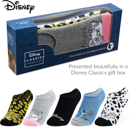 Vista 6 de Disney Calcetines tobilleros para mujeres y adolescentes que no se ven