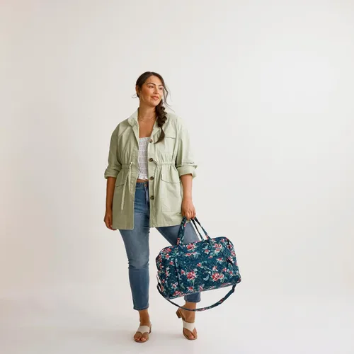 Vista 7 de Vera Bradley Bolsa de viaje Grand Weekender de algodón