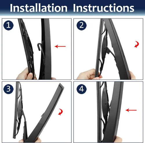 Vista 6 de X AUTOHAUX Juego de brazos de limpiaparabrisas trasero para Buick Encore 2012-2016 2018-2022