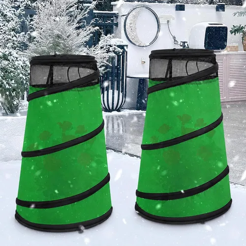 Vista 6 de Conos de rosas emergentes para protección de invierno, cubierta protectora verde (green-1pcs)