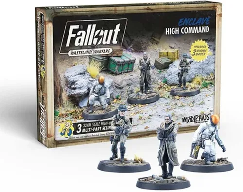 Vista 6 de Modiphius Entertainment Ltd Fallout Wasteland Warfare: Enclave-Assault Force - 6 Miniaturas, Figuras de Resina de Calidad de 32mm Sin Pintar