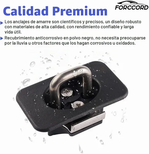 Vista 3 de Paquete de 2 anclajes de amarre para Ford F-150 2015-2026