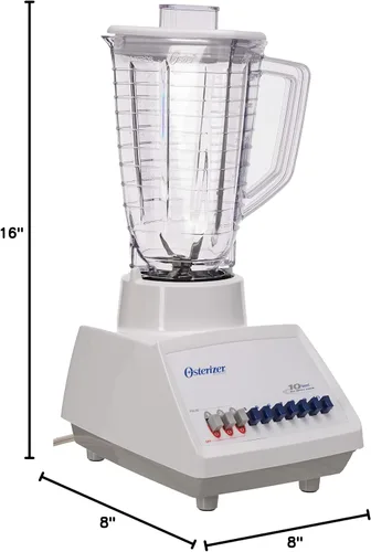 Vista 4 de Mexican Classic Oster Galaxie Blender Made in Mexico Osterizer (blanco)