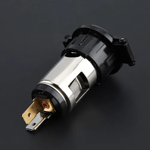 Vista 6 de Enchufe para encendedor de cigarrillos, adaptador de encendedor de cigarrillos DC12-24V resistente al desgaste con cubierta impermeable