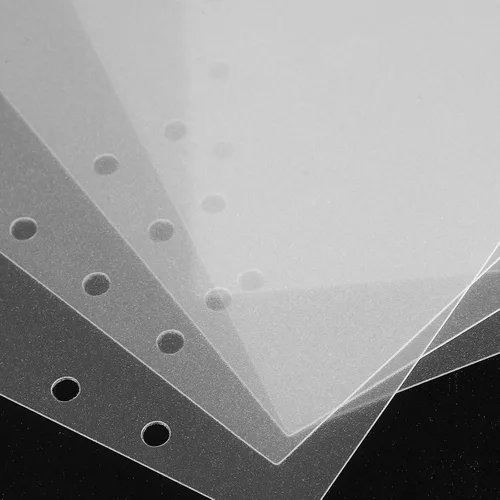 Vista 7 de STOBOK Bloc de notas duro diario de papel de plástico clasificado inserta planificador desmontable anillo vertical, separadores de páginas