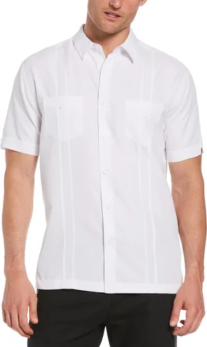 Vista 4 de Cubavera Camisa de manga corta con botones y dos bolsillos para hombre