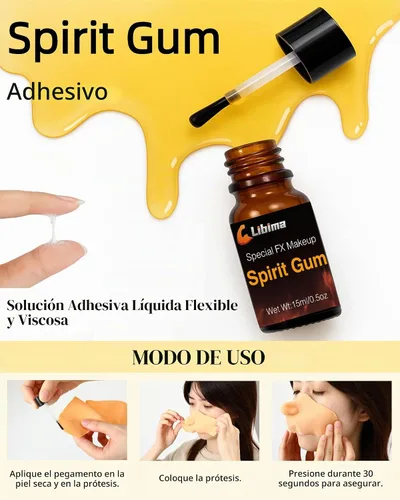 Vista 3 de Libima - Máscara de bruja de Halloween para adultos, kit de prótesis