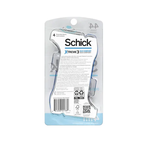Vista 3 de Schick Xtreme 3 Duo Comfort - Maquinilla de afeitar desechable para hombre, 4