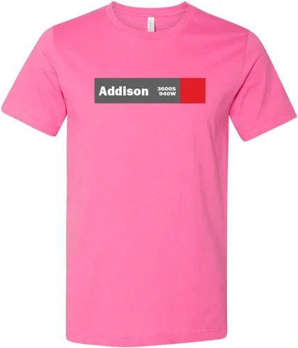 Vista 4 de Camiseta Wrigley Field Addison de línea roja