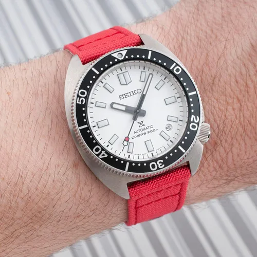 Vista 118 de StrapHabit Correa de reloj de liberación rápida, correa de reloj de tela de vela, dos longitudes, correa de reloj de piel de nailon, 0.748 in, 0.787