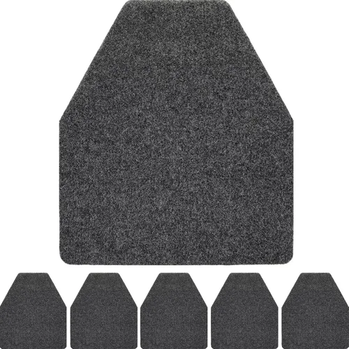 Vista 12 de Nuanchu Paquete de 6 tapetes para orinario para hombres, antideslizantes, para uso comercial, altamente absorbentes, almohadillas de baño para baño