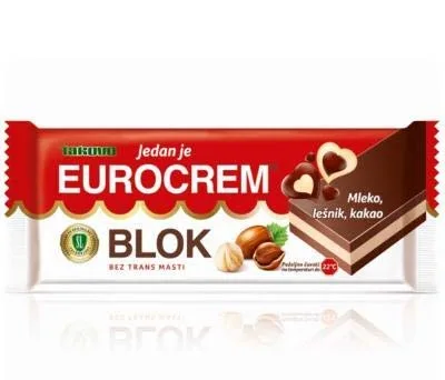 Vista 2 de Paquete de 6 Eurocrem Block Chocolate 3.53 oz cada uno