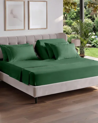 Vista 258 de Juego de sábanas Twin de 4 piezas - Cómodo, transpirable y refrescante - Juego de ropa de cama de lujo de hotel ultrasuave con bolsillos profundos