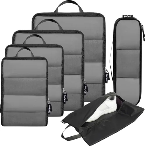 Vista 116 de BAGAIL 4 Set/6 Set Ultraligero Compresión Embalaje Cubos Organizador de Embalaje para Accesorios de Viaje Equipaje Maleta Mochila