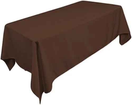 Vista 6 de Tektrum mantel rectangular de poliéster, 54 נ84 pulgadas. Tela gruesa, resistente y duradera