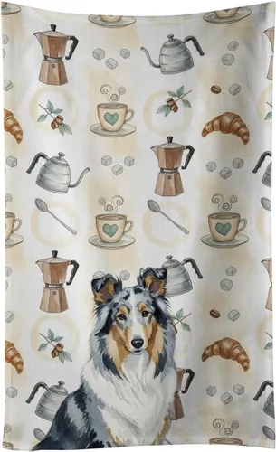 Vista 238 de Caroline's Treasures Afghan Hound - Toalla de cocina para barra de café, terciopelo frontal y lazo de algodón, lavable a máquina Sabueso afgano