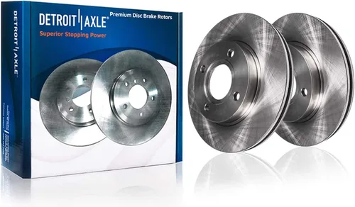 Vista 8 de Detroit Axle - 4WD - Rotores de disco delantero de 13.031 in de repuesto para Ford Excursion F-250 F-350 Super Duty 1999-2004 - Juego de 3 piezas