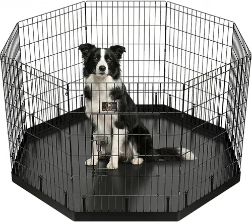Vista 23 de PJYuCien Bolsa de Almacenamiento para Corralito de Perros, Adecuada para Corralito Plegable de Ejercicio para Mascotas de 61x61 cm, Valla
