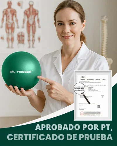 Vista 5 de Trideer Exercise Balls Physical Therapy, 9 Inch Pilates Ball Between Knees for Physical Therapy, Mini Exercise Ball - Yoga Ball, Small Workout Balls