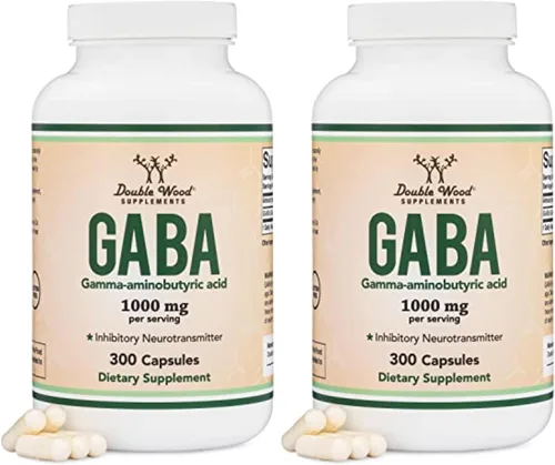 Vista 8 de Suplemento GABA (300 cápsulas, 1,000 mg por porción) promueve la calma, la relajación y apoya el sueño (vegano seguro, sin gluten, sin OMG