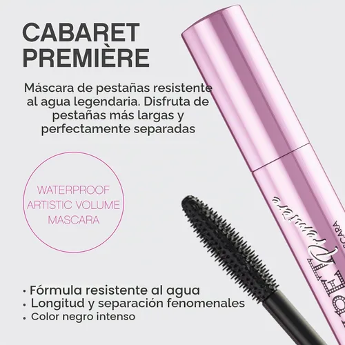 Vista 2 de Vivienne Sabó Cabaret Première - Máscara de volumen artístico, sin grumos, sin crueldad, 0.3 onzas líquidas