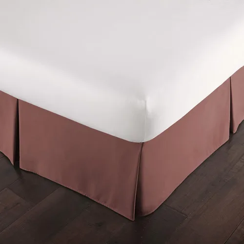 Vista 11 de Southshore Fine Linens VILANO Springs faldón para cama plisada, 15 pulgadas, Microfibra, Blanco brillante, gemelo