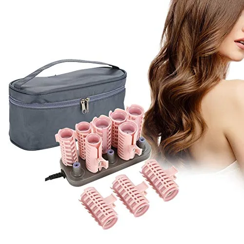 Vista 5 de 10 rodillos de pelo con calefacción, recargables, rizadores eléctricos profesionales, herramienta de peinado del cabello, fácil de operar