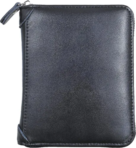 Vista 2 de Yuhan Pretty Cartera grande de cuero para pasaporte con 42 ranuras para tarjetas de crédito