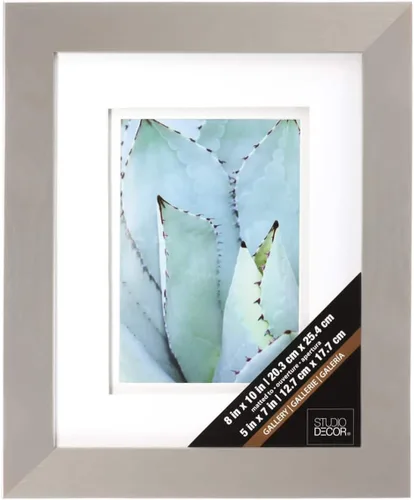 Vista 5 de Studio Décor® - Marco de galería gris con paspartú doble