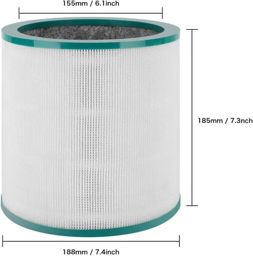 Vista 2 de Filtro HEPA para Dyson Tower Fan Purificador de aire AM11 BP01 968126-03