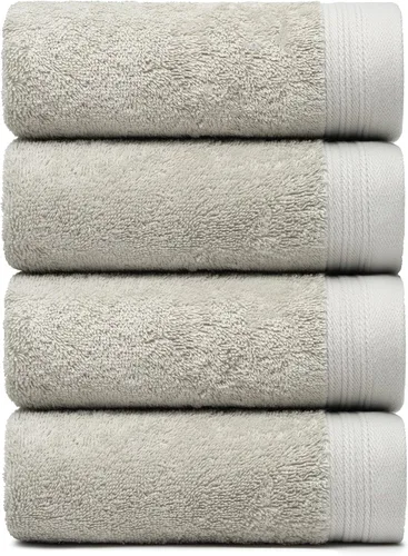 Vista 48 de Juego Premium de Toallas de 16 Toallas de Mano de 18" x 30" Color: Negro 100% Algodón 16 Toallas de Mano Ultra Suaves y Altamente Absorbentes