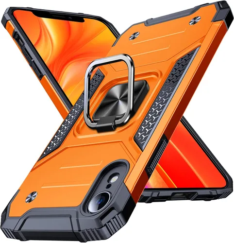 Vista 10 de Anqrp Funda resistente para iPhone 6/7/8/SE/SE2 con soporte de anillo mejorado y agarre, grado militar, a prueba de golpes, resistente y robusta