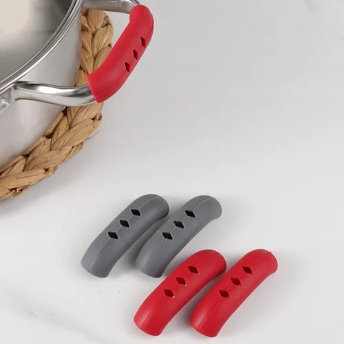 Vista 6 de Tofficu Fundas de silicona resistentes al calor, paquete de 6 fundas antiquemaduras para una cocción segura y un agarre cómodo en asas de utensilios