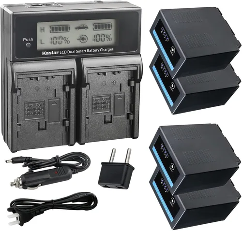 Vista 7 de Kastar CGR-D54 Pro CH04 Cargador rápido compatible con Panasonic AG-HPX171 AG-HPX250 AG-HPX250EN AG-HPX250P AG-HPX250PJ AG-HPX255 AG-HPX255P