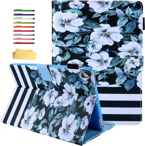 Vista 18 de Funda para Apple iPad 10.2 de 9ª/8ª/7ª generación (2021/2020/2019) con función de encendido y apagado automático, ultra fina y ligera, soporte