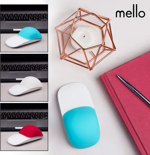 Vista 9 de Mello - Cojín de silicona compatible con Apple Magic Mouse 1 y 2 (azul arándano)