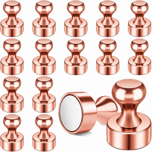 Vista 14 de FINDMAG Paquete de 16 pines magnéticos, imanes fuertes para nevera, imanes de borrado en seco para pizarra blanca, oficina, accesorios de casillero