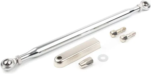 Vista 8 de Varilla de varillaje de palanca de cambios negra ajustable para Harley Negro