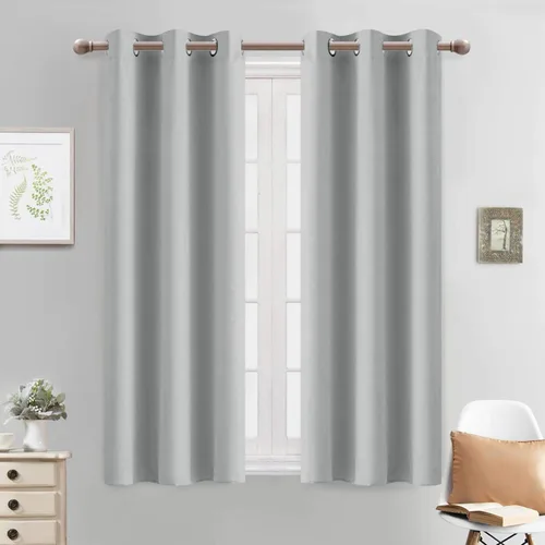 Vista 131 de Yakamok Cortinas opacas para dormitorio, aislamiento térmico, cortinas de oscurecimiento de habitación para sala de estar, juego de 2 paneles