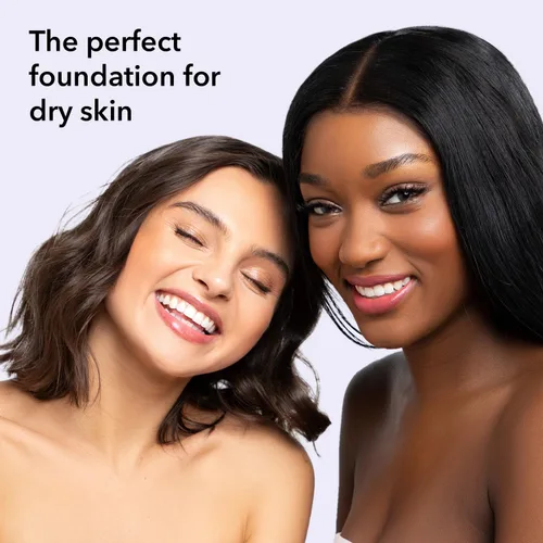 Vista 7 de Clover Skin Is In Serum Foundation Suero facial hidratante, base ligera, libre de crueldad animal y vegano, con escualano y cera de semillas de 10
