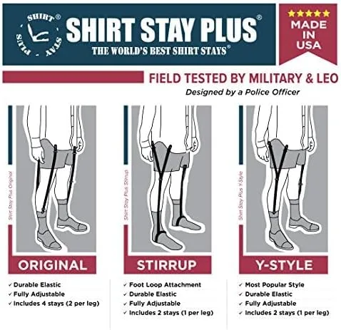 Vista 4 de Shirt Stay Plus La mejor camiseta del mundo se mantiene fabricada en Estados Unidos (estilo Y, serie seleccionada)