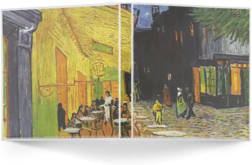 Vista 2 de Cafe Terrace at Night (Van Gogh 1888) - Carpeta de 3 anillas, 1 pulgada